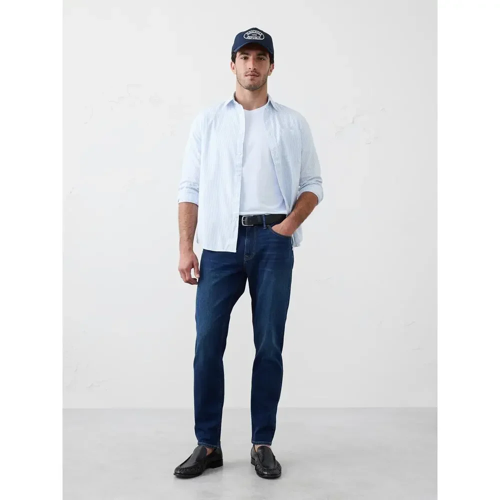 Banana Republic Blue Denim Athletic Fit Travel Dark Wash ‎ Jeans Men's 30x30